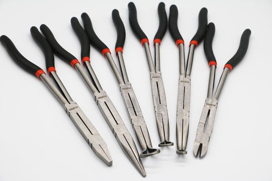 انبر بینی سوزنی خم بلند 13 اینچی Vde Double X Joint Straight Extra Long
