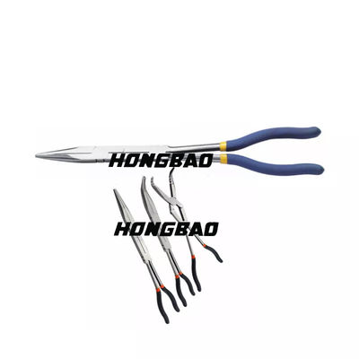 انبر بینی سوزنی خم بلند 13 اینچی Vde Double X Joint Straight Extra Long