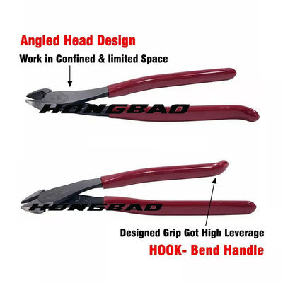 برش های جانبی زاویه دار 9 اینچی Big Hook Bent High Leverage 60# CRV Steel Heavy Duty