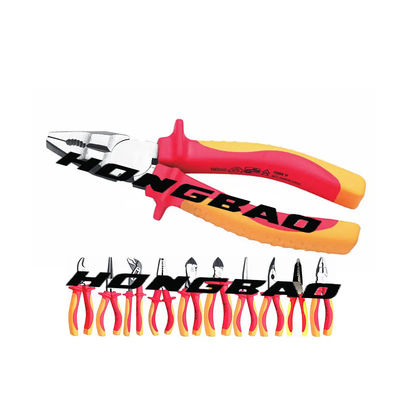 6 7 8 اینچ Electrician'S VDE Insulated Tools Set Raise Edge Combination انبردست Side Cutter Linesman انبر