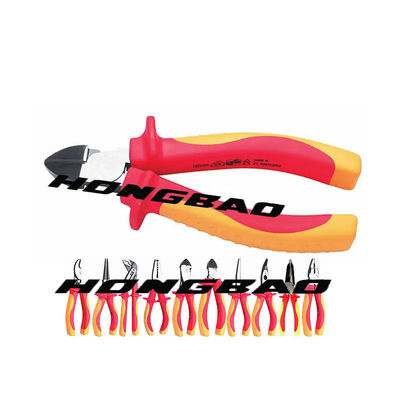 6 7 8 اینچ Electrician'S VDE Insulated Tools Set Raise Edge Combination انبردست Side Cutter Linesman انبر